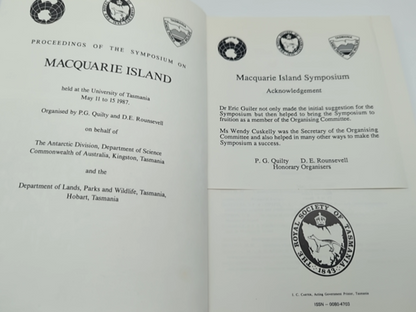 Proceedings of the Symposium on Macquarie Island, Held At the University of Tasm by Maxwell R. Banks
