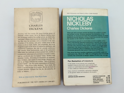 2x Charles Dickens Paperback Bundle: Dombey & Son; Nicholas Nickleby (PAN) by Charles Dickens