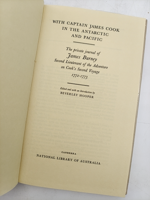 With Captain James Cook In The Antarctic And Pacific: The Private Journal Of Jam by James Burney