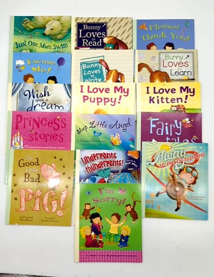 16 x children's picture books bundle: manners and animals stories by Various Authors