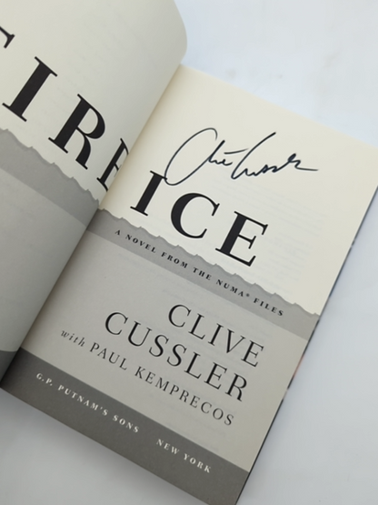 Fire Ice (the Numa Files) by Clive Cussler & Paul Kemprecos, Adventure Signed by Paul Kemprecos, Clive Cussler