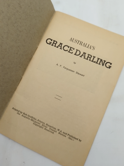 Australia's Grace Darling by A F Fergusson Stewart (Softcover, Wraps, 1946) by A F Fergusson Stewart