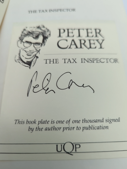 The Tax Inspector by Peter Carey (Hardcover, 1991) 1st Ed Signed, Australian by Peter Carey