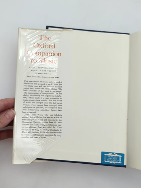 The Oxford Companion To Music by Percy A Scholes (Hardcover, 1970) by Percy A Scholes
