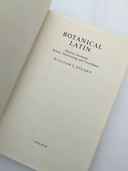 Botanical Latin by William T Stearn (Cloth, 1966) Science & Medicine by William T Stearn
