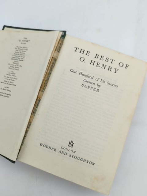 The Best Of O Henry by O Henry (Hardcover, 1952) American Short Stories by O Henry