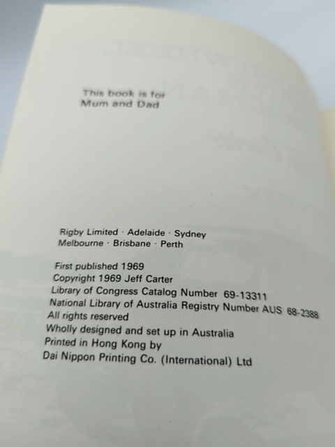 Four-Wheel Drive Swagman, Jeff Carter (Hardcover, 1969) Vintage Australian 4WD by Jeff Carter