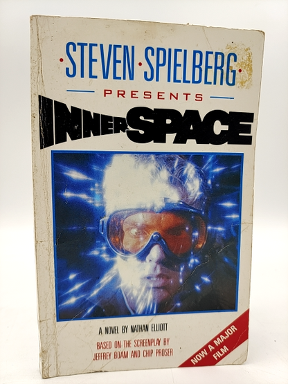 Steven Spielberg Presents Innerspace by Nathan Elliott, Vintage Paperback Sci-Fi by Steven Spielberg, Nathan Elliott