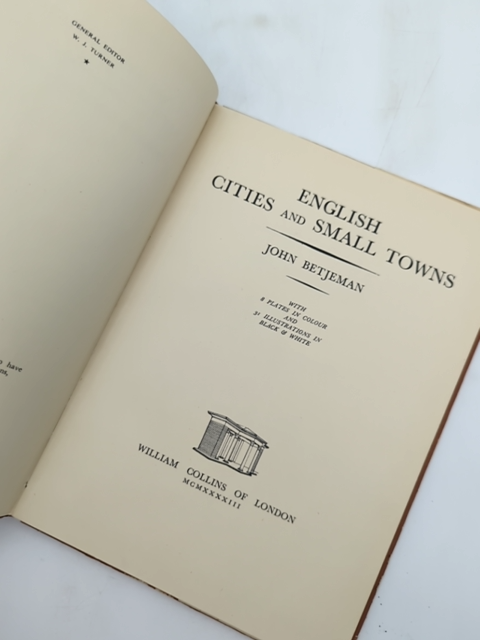 English Cities And Small Towns by John Betjeman (Hardcover, 1943) by John Betjeman