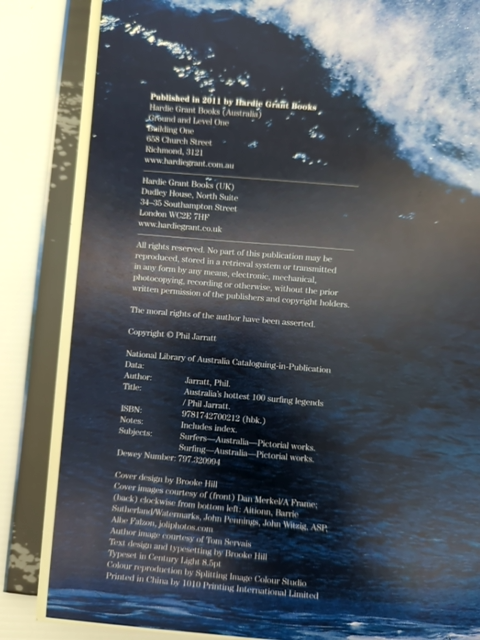 Australia's Hottest One Hundred Surfing Legends by Phil Jarratt, Surfing by Phil Jarratt