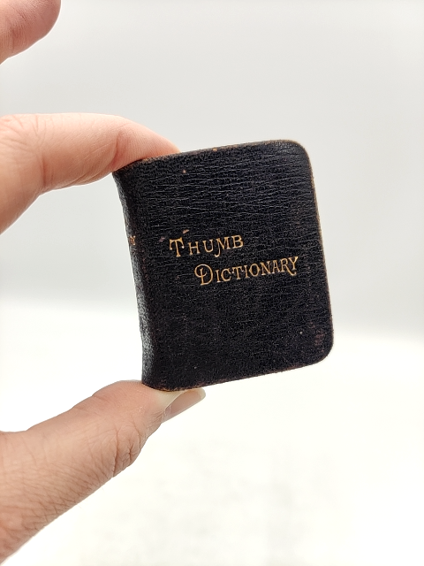 Bryce's Thumb English Dictionary by David Bryce (Leather, 1894) Reference by David Bryce
