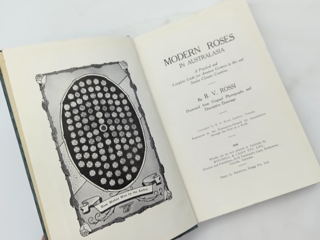 Modern Roses In Australasia by B V Rossi (Hardcover, 1930) by B V Rossi