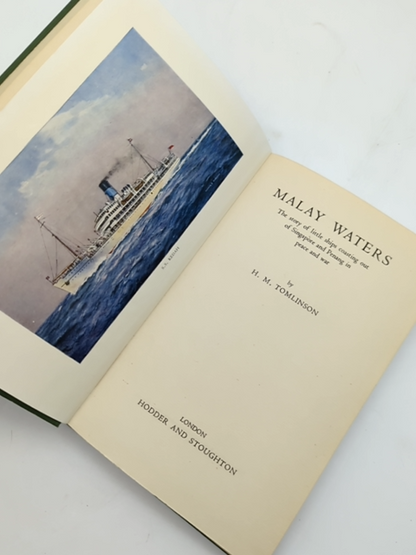 Malay Waters by H M Tomlinson (Hardcover, 1950) by H M Tomlinson