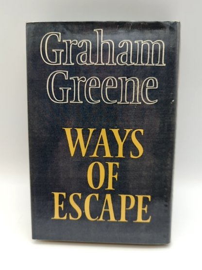Ways of Escape by Graham Greene (Hardcover 1980) 1st Ed 2nd volume autobiography by Graham Greene