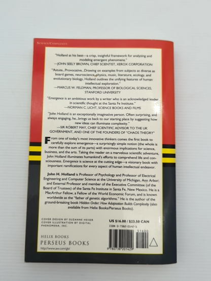 Emergence From Chaos To Order by John H. Holland, Chaos Theory by John H. Holland