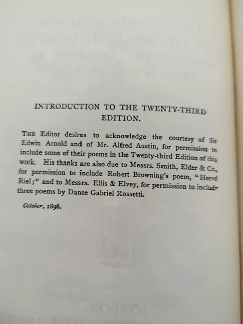 Thousand And One Gems Of English Poetry by Charles Mackay (Cloth, 1896) by Charles Mackay