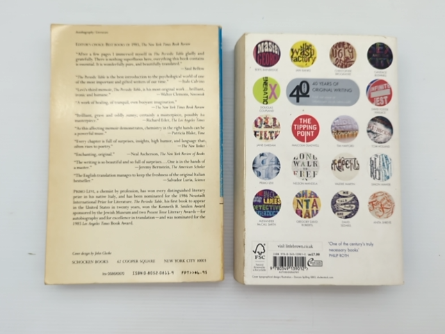 2x Primo Levi Books: The Periodic Table; If This Is a Man - Truce; Auschwitz by Primo Levi