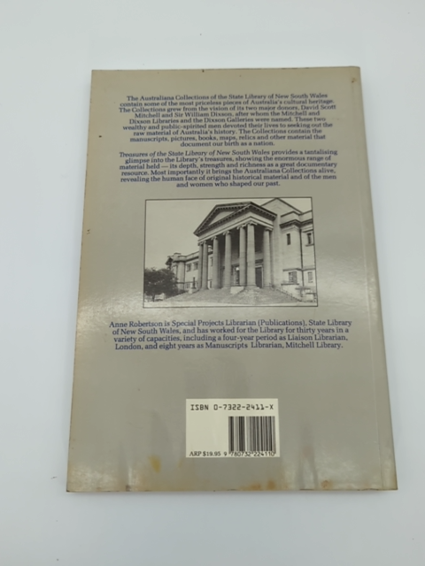 Treasures of the State Library of New South Wales: The Australiana Collections, by Anne Robertson
