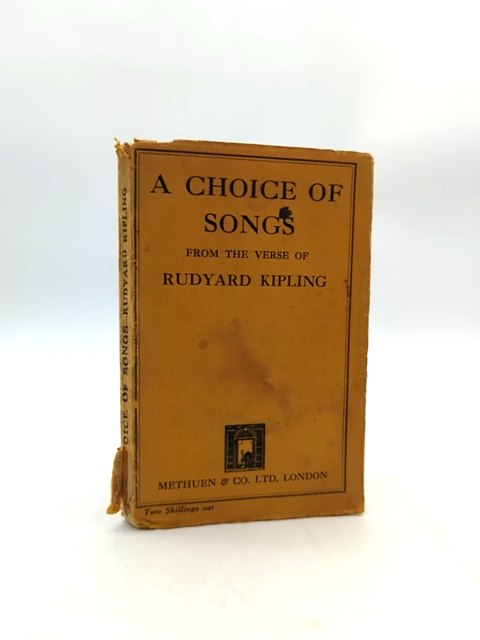 Choice Of Songs by Rudyard Kipling (Softcover, Wraps, 1925) Literature & Fiction by Rudyard Kipling
