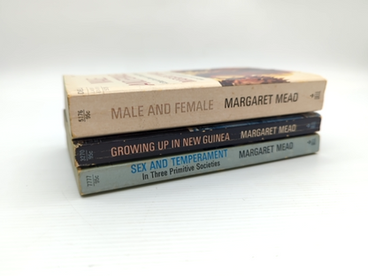Margaret Mead Psychosexual Anthropology 3 Books: Sex, Primitive Society; Gender by Margaret Mead