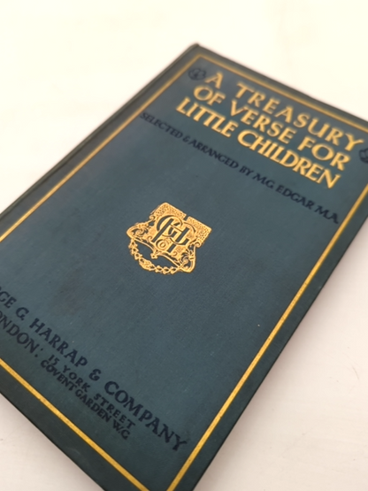 Treasury Of Verse For Little Children by M G Edgar (Cloth, 1908) Children's by M G Edgar