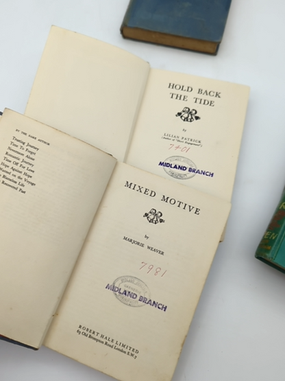 5x Vintage Romance Novels V Stuart M Pender Lilian Patrick Majorie Weaver... by Vivian Stuart, Marilyn Pender, Lilian Patrick, Majorie Weaver, Lilian Woodward