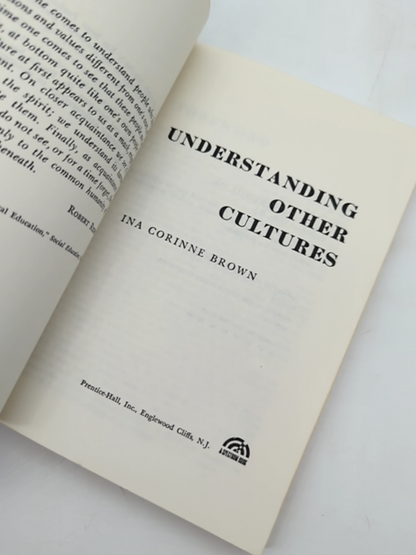 Understanding Other Cultures by Ina Corinne Brown (Paperback, 1963) by Ina Corinne Brown