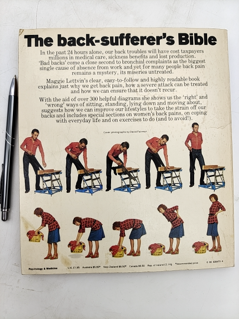 The Back Book: Healing The Hurt In Your Lower Back by Maggie Lettvin by Maggie Lettvin