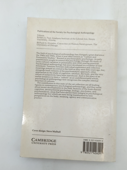 New Directions In Psychological Anthropology, Geoffrey M. White Theodore Schwar by Daniel Fessler