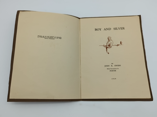 Boy & Silver by John K Ewers (Softcover, 1929) 1st Edition, WA Poetry, Scarce by John K Ewers