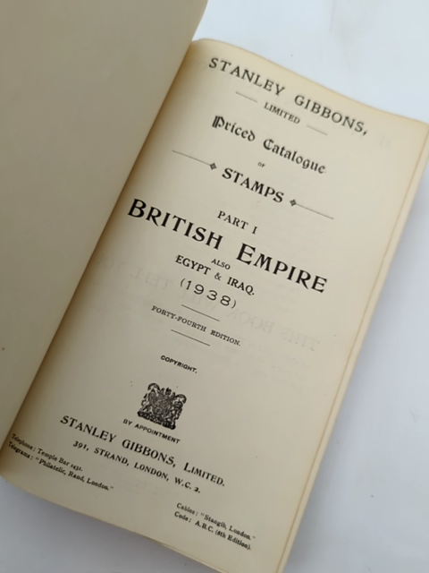 Stamps Of The British Empire, Also Egypt Iraq by Stanley Gibbons (Cloth, 1938) by Stanley Gibbons