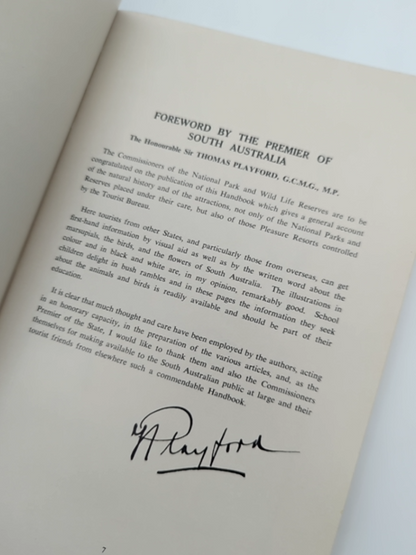 South Australian National Parks and Wild Life Reserves by Bernard Cotton 1964 by Bernard C Cotton