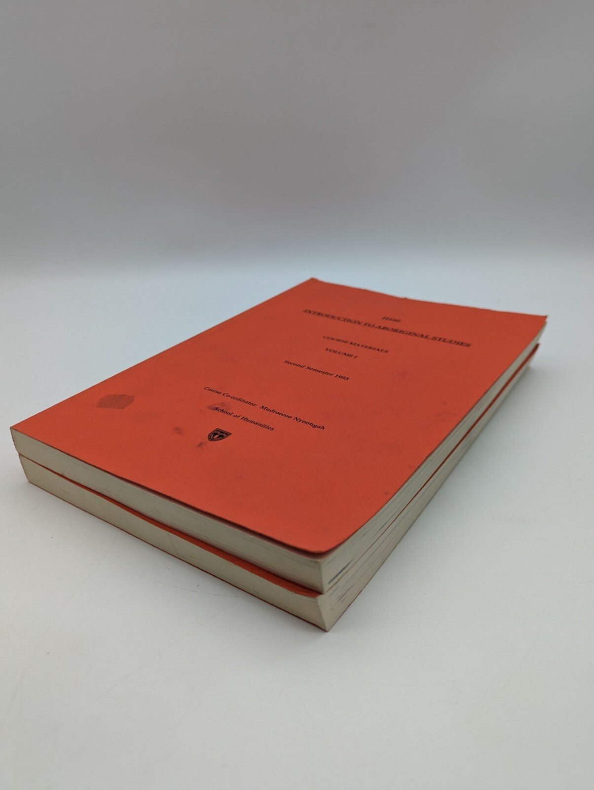 H180 Introduction to Aboriginal Studies by Mudrooroo Nyoongah, University Course by Mudrooroo Nyoongah