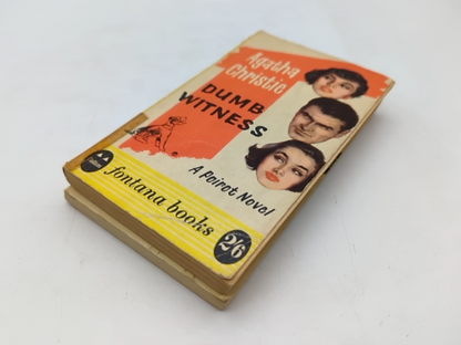 2 x vintage Agatha Christie paperbacks: Halloween Party & Dumb Witness by Agatha Christie