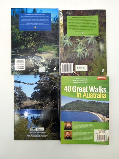 4x Australian Bush Walks Guides: Trails, Perth Outdoors, Southwest Bushwalks by Various