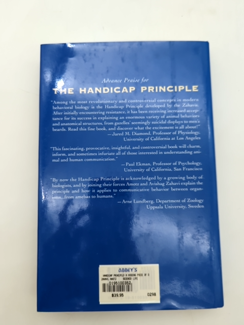 The Handicap Principle: Missing Piece Of Darwin's Puzzle, Amotz Zahavi & Avishag by Amotz Zahavi, Avishag Zahavi