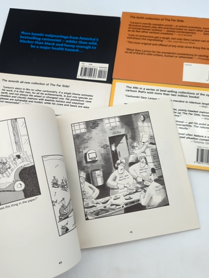Gary Larson Bundle 5x Far Side Books: The Chickens are Restless; Beyond… by Gary Larson