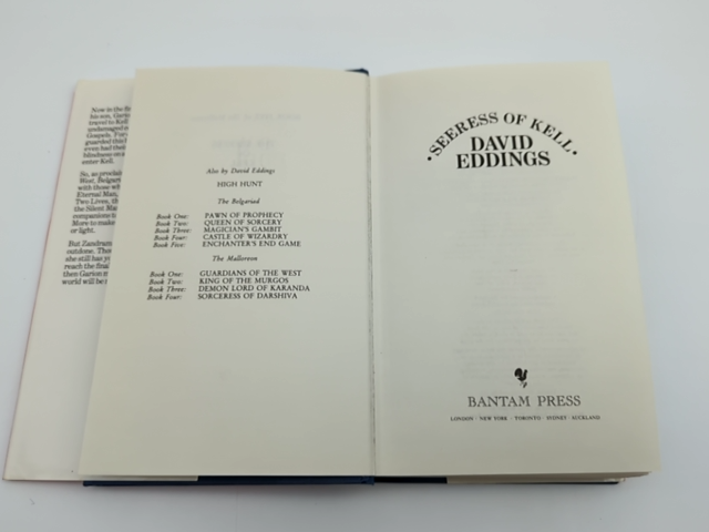 Seeress of Kell - Book 5 of Malloreon by David Eddings - Hardcover Book, 1991 by David Eddings