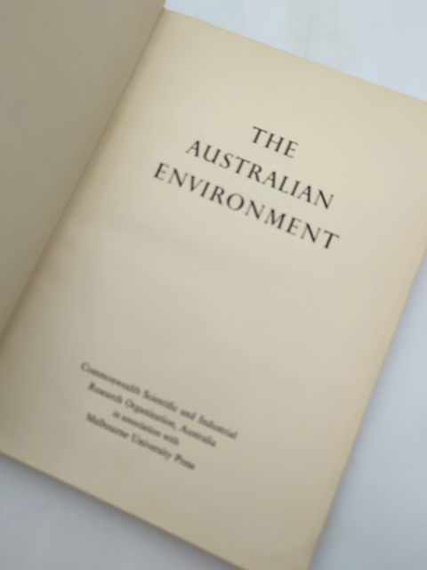 The Australian Environment by N S Noble (Cloth, 1950) Natural History by N S Noble