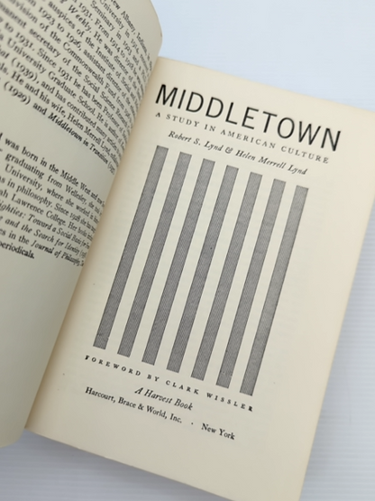 Middletown by Helen Merrell Lynd Robert S Lynd (Paperback, 1956) by Helen Merrell Lynd Robert S Lynd