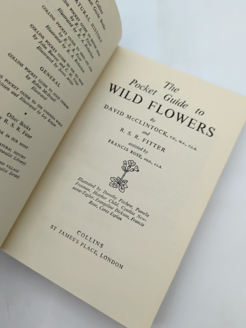 The Pocket Guide To Wild Flowers by David McClintock (Hardcover, 1956) Botany by David Mcclintock