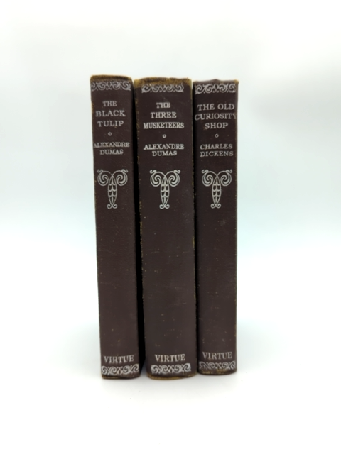 3x Virtue Library Of Classics Books, Alexandre Dumas & Charles Dickens by Alexandre Dumas & Charles Dickens