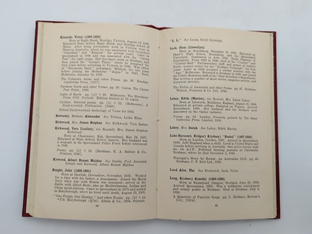 Bibliography of Queensland Verse by J H Hornibrook (Hardcover, 1953) Poetry by J H Hornibrook