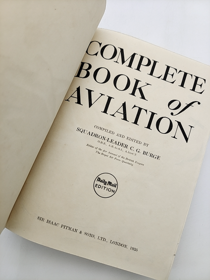 Complete Book Of Aviation by C G Burge (Hardcover, 1935) Exploration & Travel by C G Burge