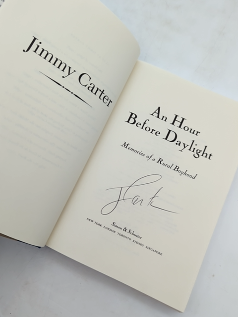 An Hour Before Daylight: Memories Of Rural Boyhood, Jimmy Carter SIGNED POTUS by Jimmy Carter