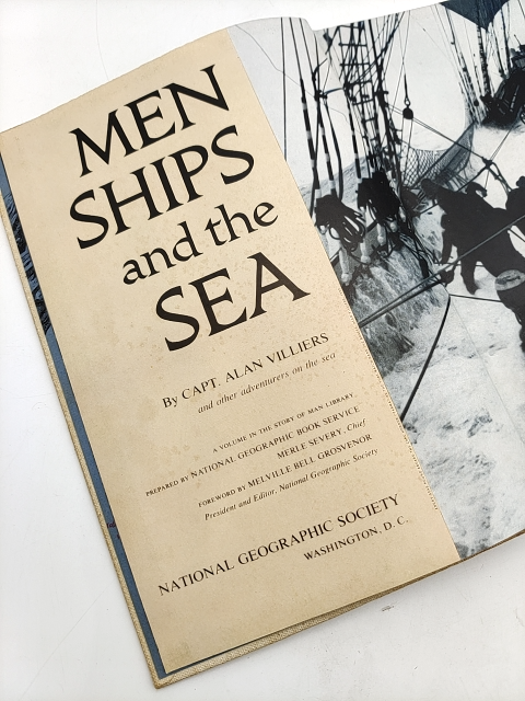 Men, Ships, And The Sea by Capt. Alan Villiers (Cloth, 1962) Maritime History by Capt. Alan Villiers