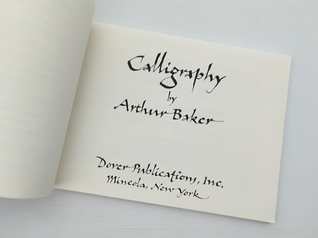 Calligraphy by Arthur Baker (Paperback, 2000) Calligraphy by Arthur Baker
