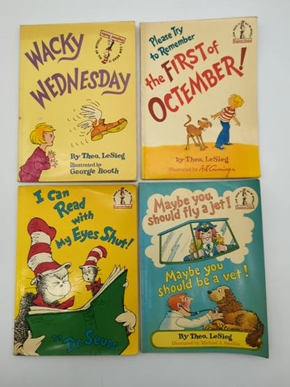 Dr Seuss & Theo Lesieg Paperback Bundle 4x Paperback Books, all First Edition… by "Dr Seuss Theo Lesieg"