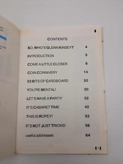 Tricky Business by Glenn Kinsey (Hardcover, 1990), Magic Tricks by Glenn Kinsey