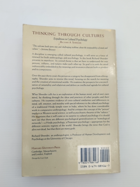 Thinking Through Cultures Expeditions In Cultural Psychology, Richard A. Shweder by Richard A. Shweder